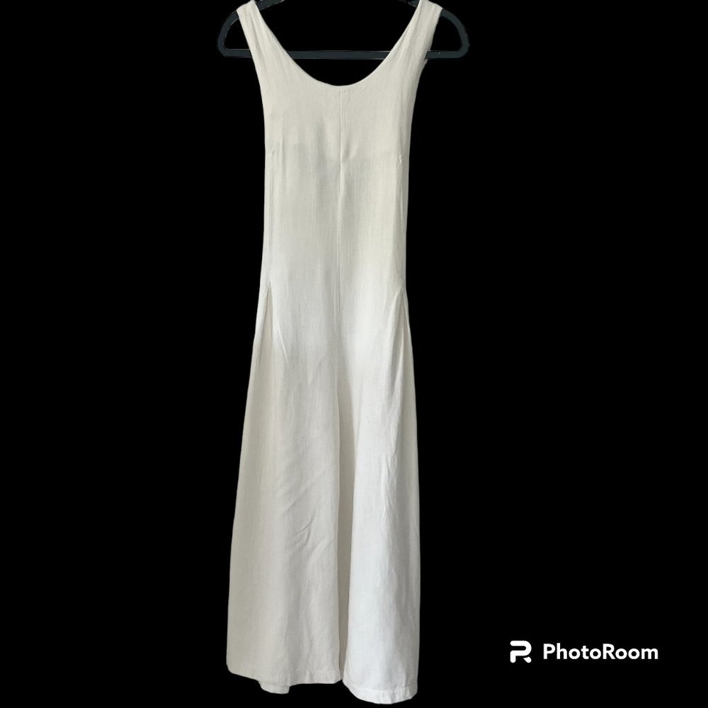 OAK + FORT Cream Wide Leg Jumpsuit